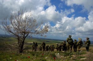 The Golani brigade training at the Golan Heights. Photo: Israel Defense Forces
