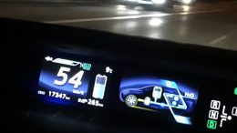 Dashboard of a hydrogen fuel cell e-car at COP23, John Englart