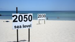 Rising sea levels | One prediction of where rising sea level will end up at Cottesloe Beach. photo by Julie G | Flickr