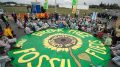 Parachute banner from above at Break Free PNW 2016. Photo credit: Emma Cassidy / Survival Media Agency