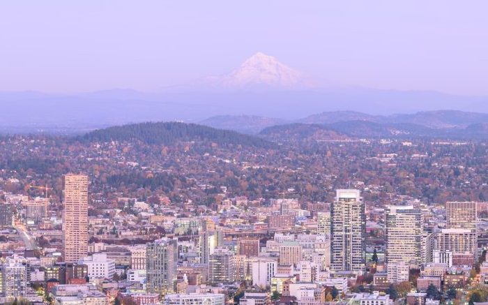 Panorama of Portland, Oregon. Photo credit: King of Hearts (Wikimedia)