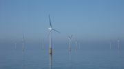 Offshore wind turbines at Barrow Offshore Wind Farm, off Walney Island in the Irish Sea. Photo credit: Andy Dingley (Wikimedia)